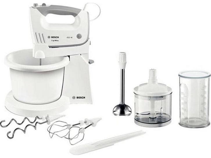 Bosch MFQ36490 - Handmixer - 450 W - 5 standen - Wit, Elektronische apparatuur, Keukenmixers, Zo goed als nieuw, Verzenden