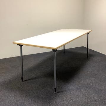 kusch & Co klaptafel / vouwtafel 180x80 cm, formica wit blad, Huis en Inrichting, Gebruikt