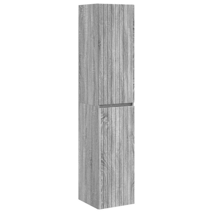 vidaXL Wandgemonteerde Badkamerkast Grijs Sonoma 33 x 34,5 x, Maison & Meubles, Tables | Coiffeuses, Envoi