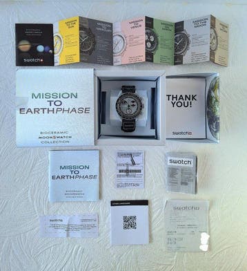 Omega x Swatch - Mission to Earthphase - Sans prix de, Bijoux, Sacs & Beauté