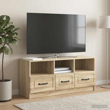 vidaXL TV Kast met lade Sonoma Eiken 102 x 34,5 x 47 cm, Verzenden