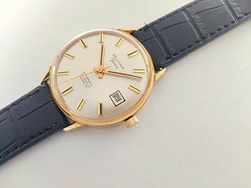Delvina - Swiss automatic gold plated mens - Zonder