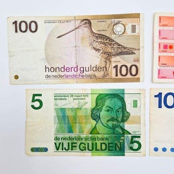 Nederland. - 5, 10, 25, 100 Gulden - various dates - PL23,