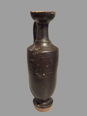Grec ancien, Grande-Grèce Céramique Lekythos - 14 cm