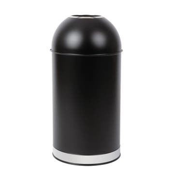 Afvalbak | Metaal (Zwart) | 40L | Open | Ø360x720(h)mm, Verzenden, Nieuw in verpakking