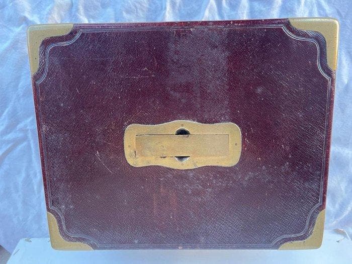 Boîte - Argent, Bois, Velours, Verre - 1853, Antiquités & Art, Antiquités | Argent & Or