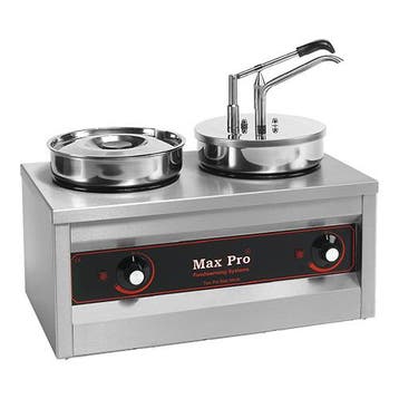 Sauzen-dispenser RVS 2x 4,5L | 1000W | Met gesloten deksel, Verzenden, Nieuw in verpakking