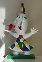 Juan García Ripollés (1932) - Sculpture, Chica feliz - 53 cm, Antiquités & Art