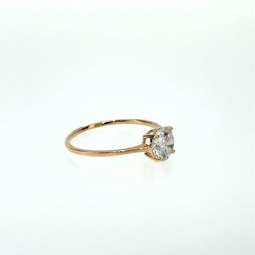 Sans prix de réserve - Bague - 14 carats Or jaune - 1.02ct.