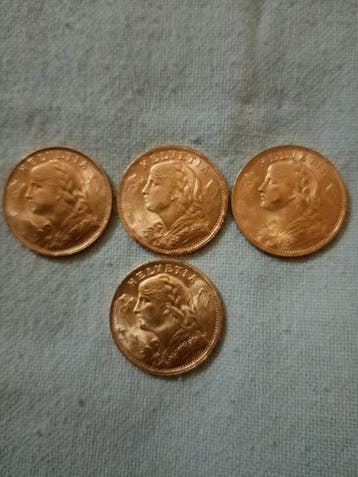 Zwitserland, Verenigd Koninkrijk. Lot of 20 Franken (3x)
