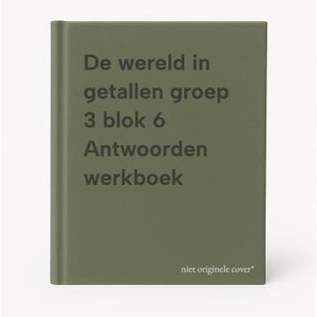 De wereld in getallen groep 3 blok 6 Antwoorden werkboek, Livres, Verzenden