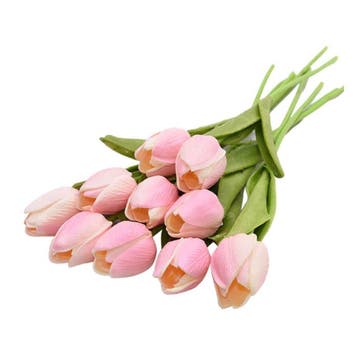 Kunst Boeket - Tulpen Zijden Bloemen Tulp Luxe Boeketten, Verzenden, Nieuw