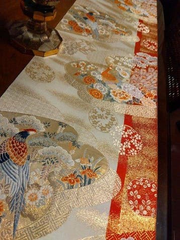 Loper - 106 cm - 31 cm - van Vintage Silk Obi