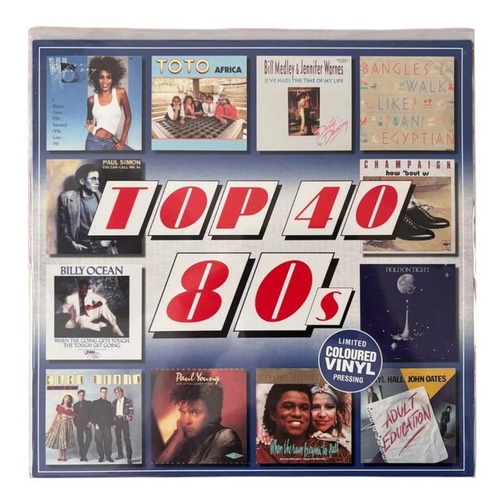 Top 40 80s Limited Edition Blue Transparant Vinyl (LP), CD & DVD, Vinyles | Autres Vinyles, Envoi