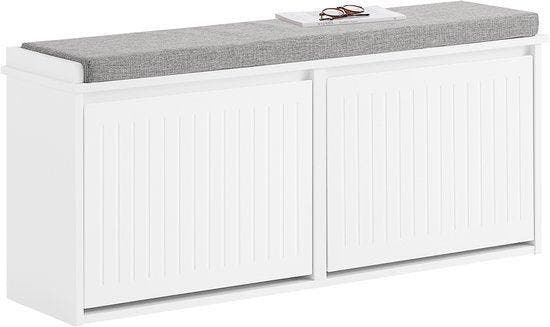 2dekans | SoBuy FSR98-XL-W Schoenenbank - Witte Opbergbank, Auto-onderdelen, Interieur en Bekleding, Ophalen of Verzenden