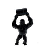 Richard Orlinski (1966) - sculptuur, KONG OIL NOIR - 17 cm -