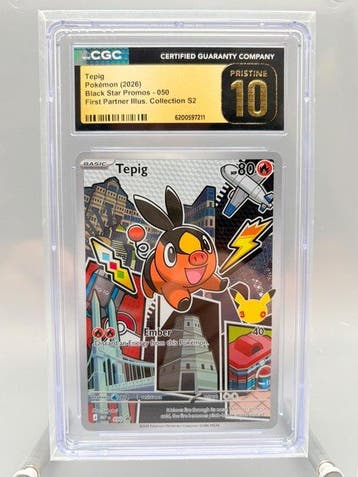 Pokémon Graded card - Tepig - First Partner Illustration
