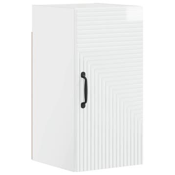 vidaXL Badkamer wandkast HAARLEM Hoogglans Wit 30 x 31 x 59, Verzenden, Nieuw