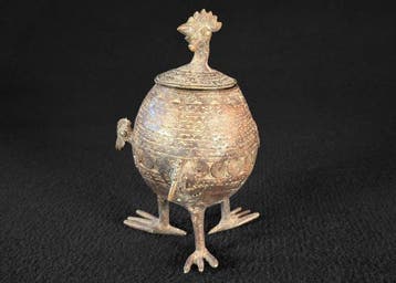 Bronze Pot with Magical Ointments - Sculpture - Bronze, Antiek en Kunst, Kunst | Niet-Westerse kunst