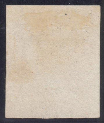 Spanje 1850 - Isabel II. 5 reales, rood. - Edifil 3, Gestempeld
