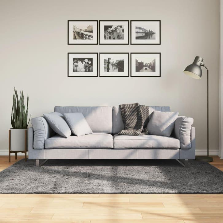 vidaXL Vloerkleed HUARTE laagpolig zacht wasbaar 140x200 cm, Maison & Meubles, Ameublement | Tapis & Moquettes, Envoi