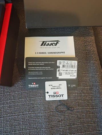 Tissot - T141.807.17.051.00 - T141.807.17.051.00 - Homme -, Handtassen en Accessoires, Nieuw