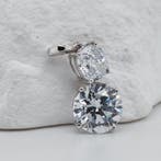 Zonder minimumprijs - Hanger - 14 karaat Witgoud - 2.15ct., Handtassen en Accessoires, Antieke sieraden