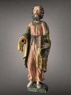 Sculpture, Apostel Paulus / Tyrol / 17e eeuw - 95 cm - Bois, Antiek en Kunst