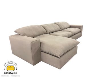 Hoekzetel taupe XL 328 cm, omkeerbaar – nieuw, Verzenden, Nieuw