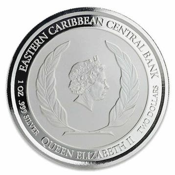 Anguilla. 2 Dollars 2018 1 oz $2 Anguilla Lobster EC8 Silver, Timbres & Monnaies, Métaux nobles & Lingots