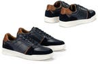 2dekans | Milanoro - Stijlvolle lederen herensneakers - Navy, Ophalen of Verzenden, Nieuw