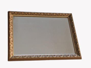 Spiegel - Glas, Verguld Hout, Antiek en Kunst