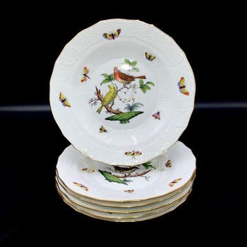 Herend - Exquisite Set of 6 Large Plates (21 cm) -