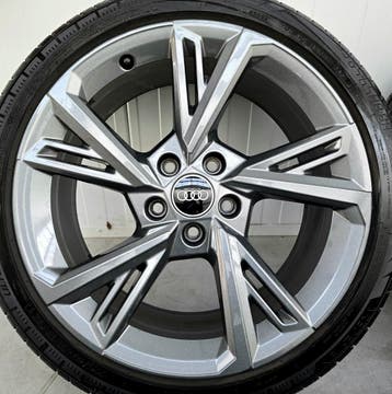 Audi A3 golf Caddy S Line 18 inch zomerbanden 5x112 Antracie, Verzenden, Velg(en)