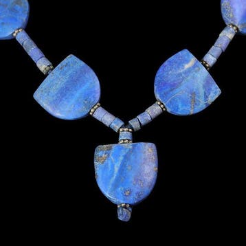 West-Aziatisch lapis lazuli Kralenketting (Zonder
