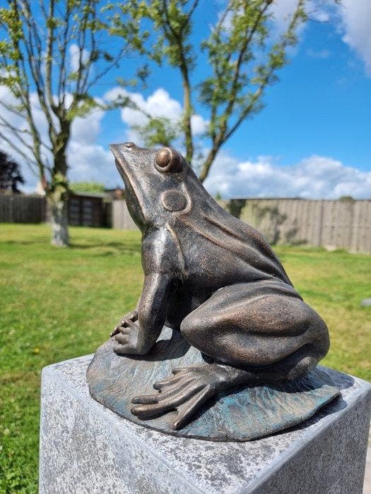 Beeld, XL Iron Frog - 27 cm - Gietijzer - 2026, Antiquités & Art, Curiosités & Brocante