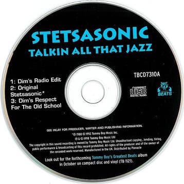 Stetsasonic – Talkin All That Jazz (CD, 1998), Verzenden, Gebruikt