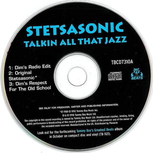 Stetsasonic – Talkin All That Jazz (CD, 1998), Cd's en Dvd's, Cd's | Dance en House, Gebruikt, Verzenden