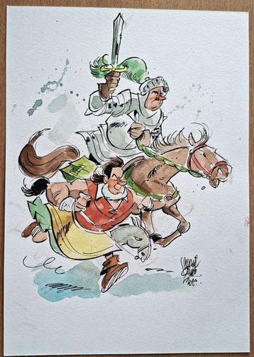 Cambré, Charel - Original colour drawing - Amoras - Lambik, Boeken, Nieuw
