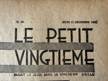 Le petit XX - 11 Décembre 1930 - avec deux pages explication, Boeken, Nieuw