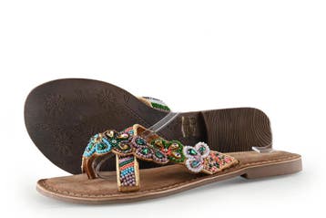 Lazamani Slippers in maat 41 Beige, Kleding | Dames, Slippers, Verzenden, Beige, Lazamani