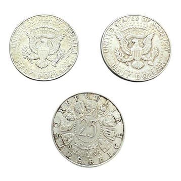 Verenigde Staten, Oostenrijk. Lot composé de trois monnaies