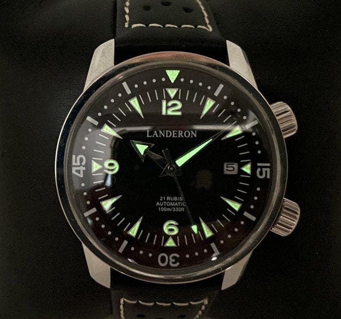 Landeron Compressor Automatic - Seamaster - Heren - 2020+, Bijoux, Sacs & Beauté, Montres | Hommes