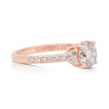 Bague - 18 carats Or rose - 1.86ct. tw. Diamant (Naturelle)