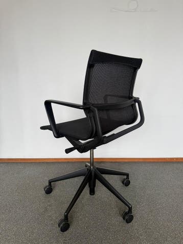 75x Refurbished Vitra Physix Zwart - Zo Goed Als Nieuw!, Verzenden, Bureaustoel