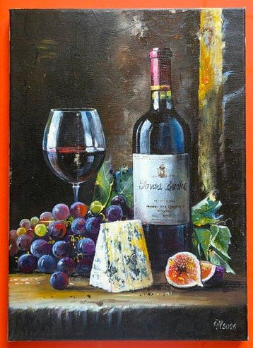 Alexander Nakonechnyi (XX-XXI) - Un bicchiere di vino