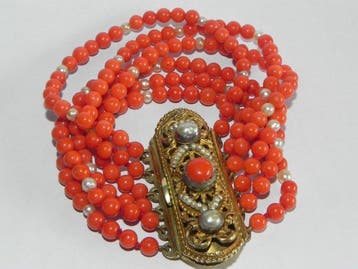Bracelet Argent Corail
