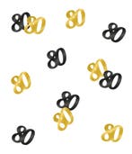 Tafelconfetti 80 Jaar 20gr, Verzenden, Nieuw