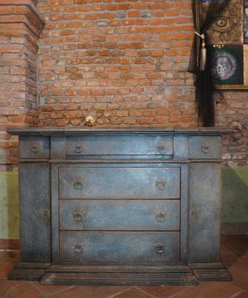 Commode - Bois polychrome