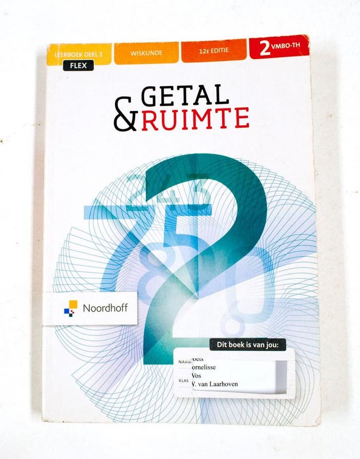 Getal & Ruimte 12e ed vmbo-t/havo 2 FLEX leerboek 1, Boeken, Wetenschap, Zo goed als nieuw, Verzenden